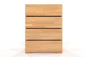 Drewniana komoda bukowa Visby Sandemo 4S80 / szer. 80 cm, kolor palisander