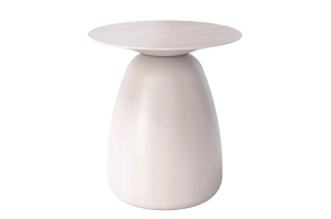 Stolik drewniany Kayani BAOBAB 34 różne kolory, wys. 34 cm / kolor biały