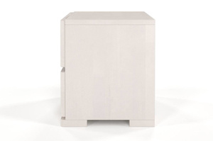 Drewniana szafka nocna bukowa Visby Sandemo High 2S / kolor biały