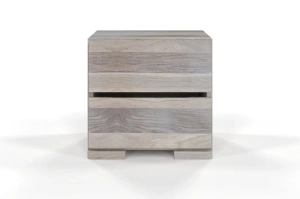 Drewniana szafka nocna dębowa Visby SANDEMO HIGH 2S / olej bielony