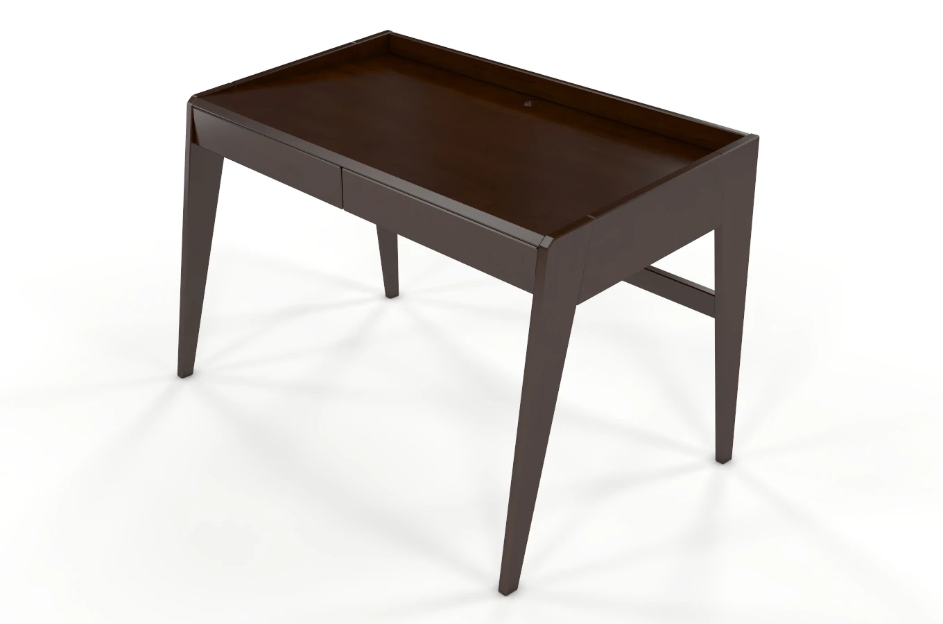 Drewniane bukowe biurko / toaletka z szufladami Visby LISA / 125x70 cm