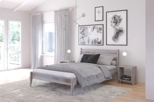 Łóżko drewniane dębowe Visby RADOM