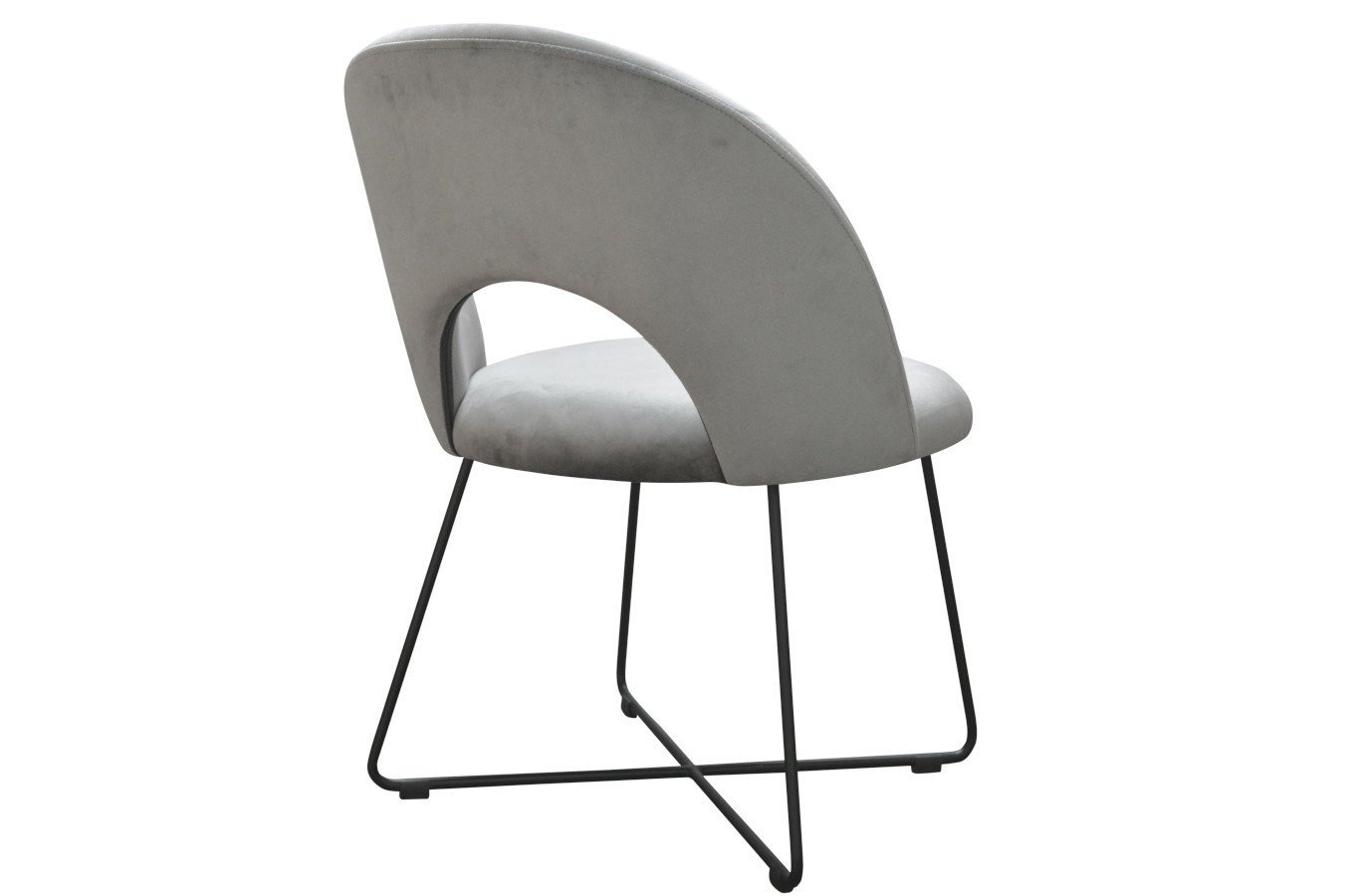 Nowoczesne krzesło tapicerowane ALTA na metalowych nogach