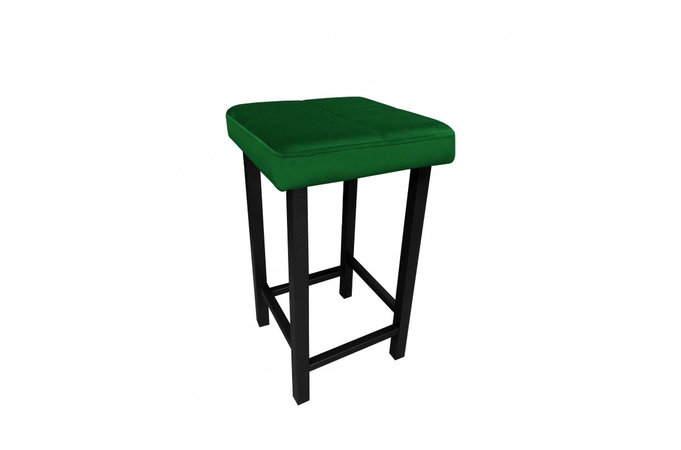 Tapicerowany taboret QUARTO na metalowych nogach / kolor tkaniny + wysokość do wyboru!