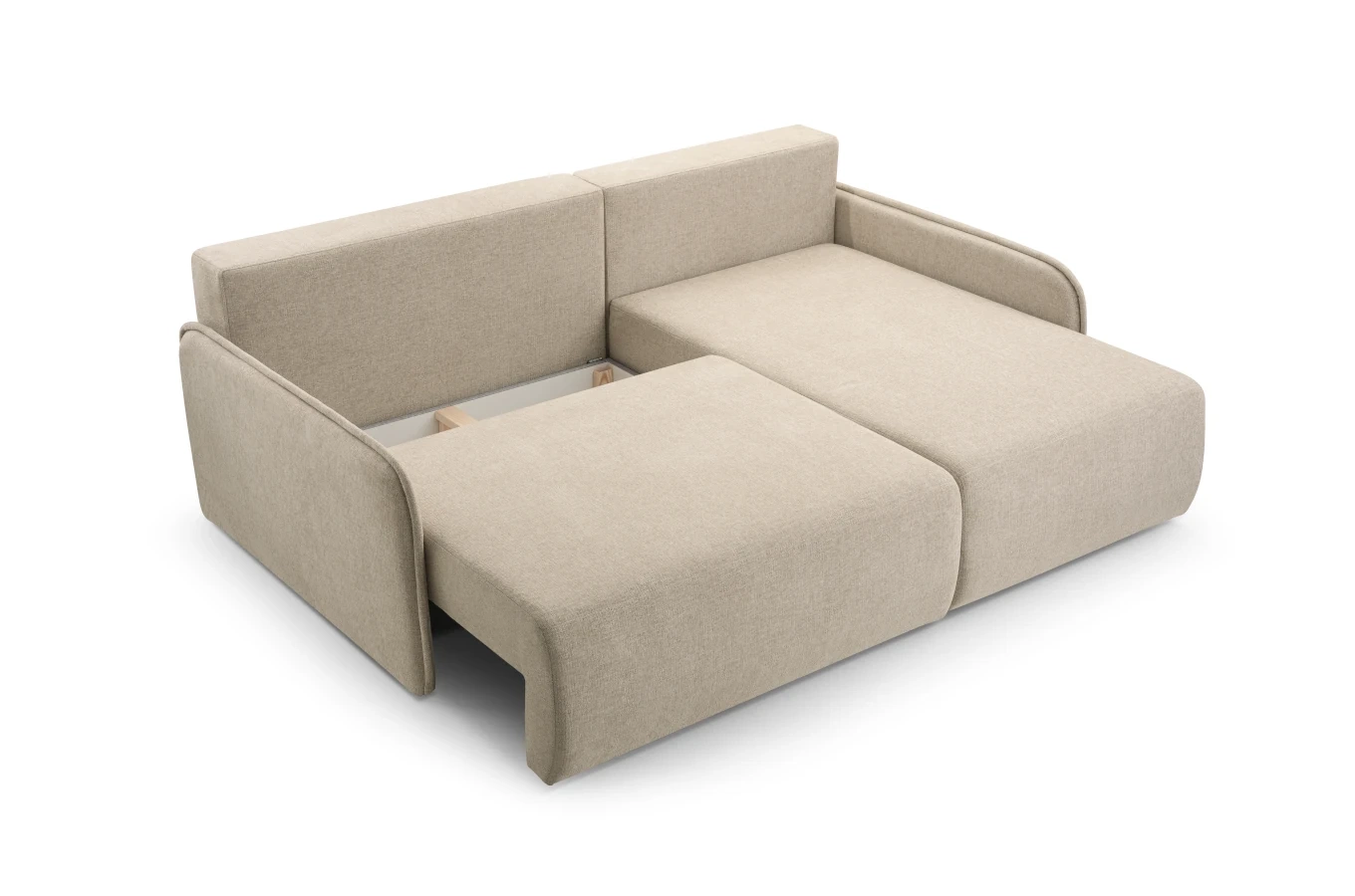 Nowoczesny rozkładany narożnik DIKSI z pojemnikiem na pościel