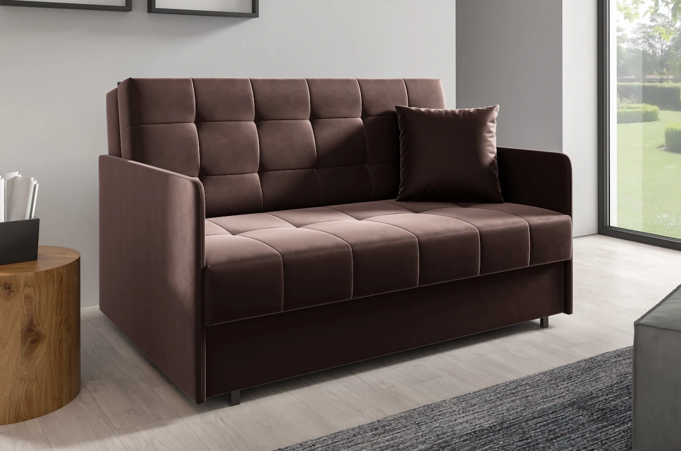 Klasyczna sofa NAOMI z funkcją spania / szerokość 140 cm