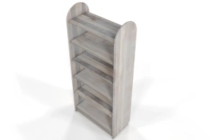 Regał drewniany dębowy Visby KLIPPEN / szerokość 80 cm, olej bielony