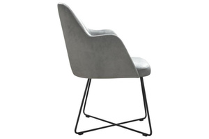 Nowoczesne krzesło tapicerowane z podłokietnikami BLEIK X