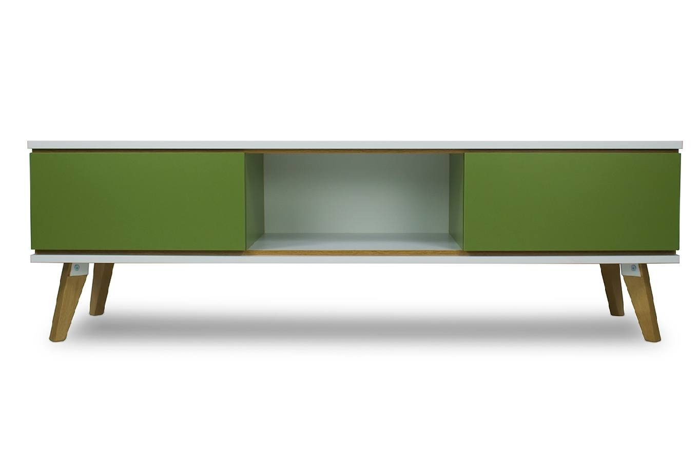 Zielona komoda RTV Skandica JORGEN / szer. 160 cm