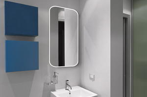 Prostokątne lustro MIRA Delicate / rama dostępna w 5 kolorach