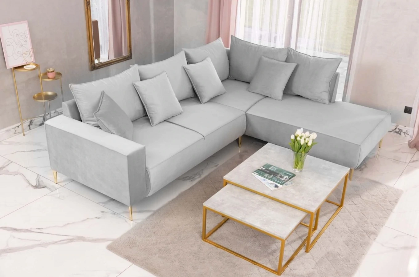 Nowoczesny narożnik VANILLA