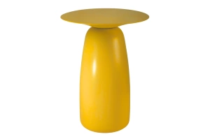 Stolik drewniany Kayani BAOBAB 44 różne kolory, wys. 44 cm / kolor żółty