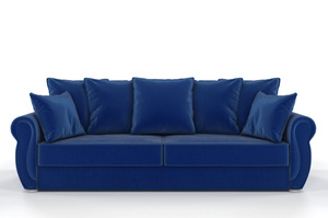 Elegancka 3-osobowa sofa BONA w angielskim stylu z funkcją spania i pojemnikiem na pościel