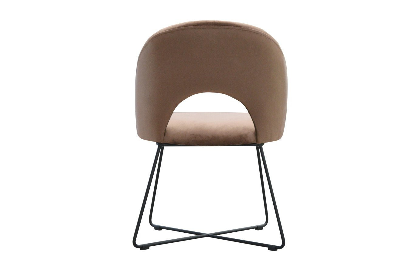 Nowoczesne krzesło tapicerowane ALTA na metalowych nogach