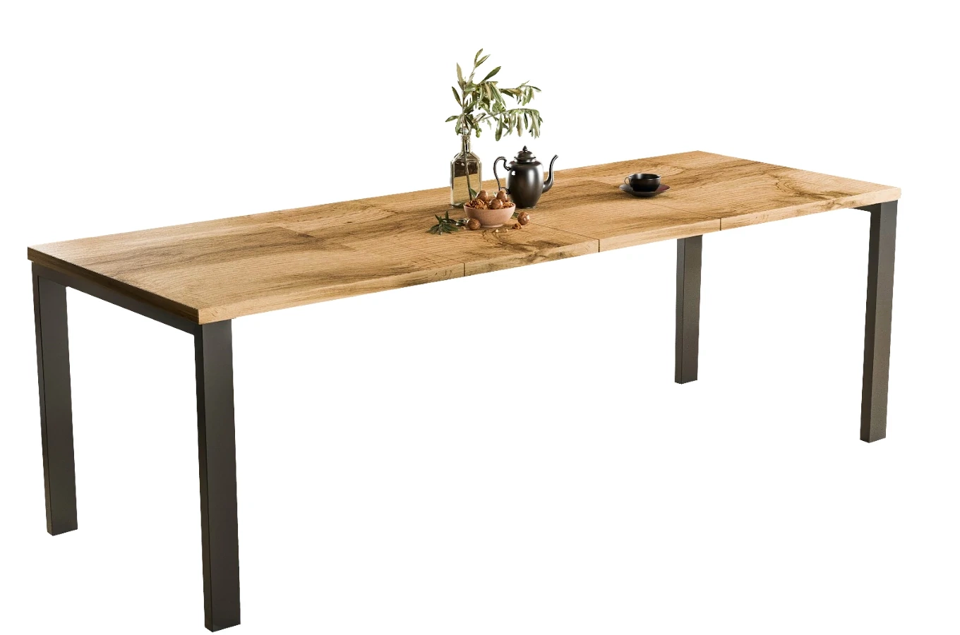 Nowoczesny rozkładany stół GARANT 130-265 x 80 cm (dąb wotan)