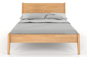 Łóżko drewniane bukowe Visby RADOM / 120x200 cm, kolor orzech