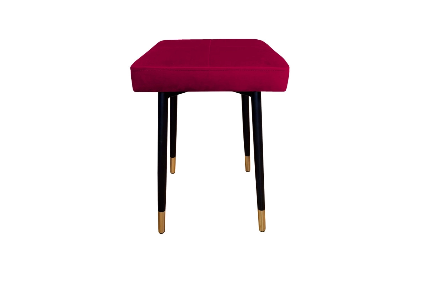 Tapicerowany taboret QUINTO na metalowych nogach / kolor tkaniny + podstawy do wyboru!