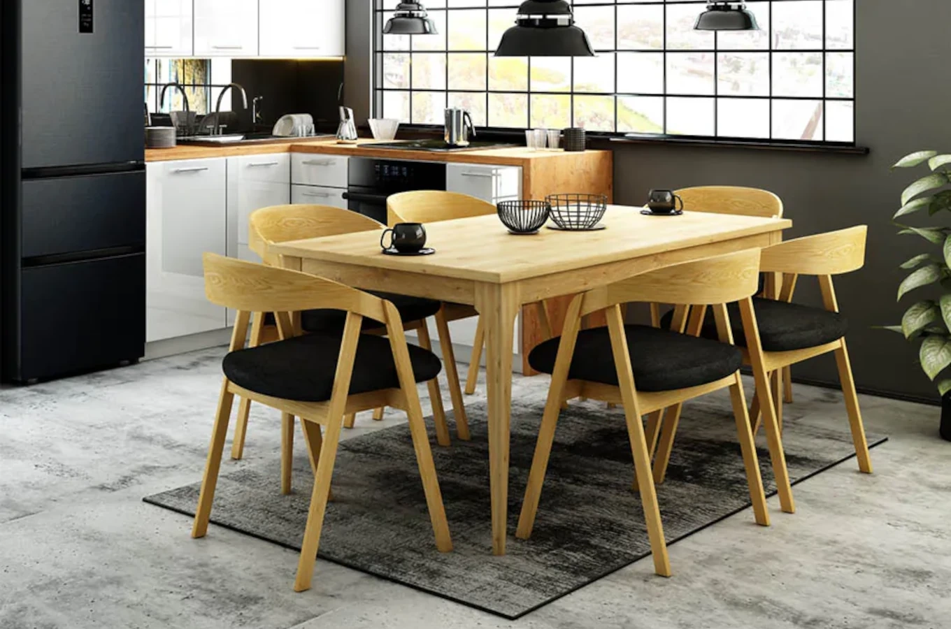 Nowoczesne krzesło dębowe KR-12 do jadalni