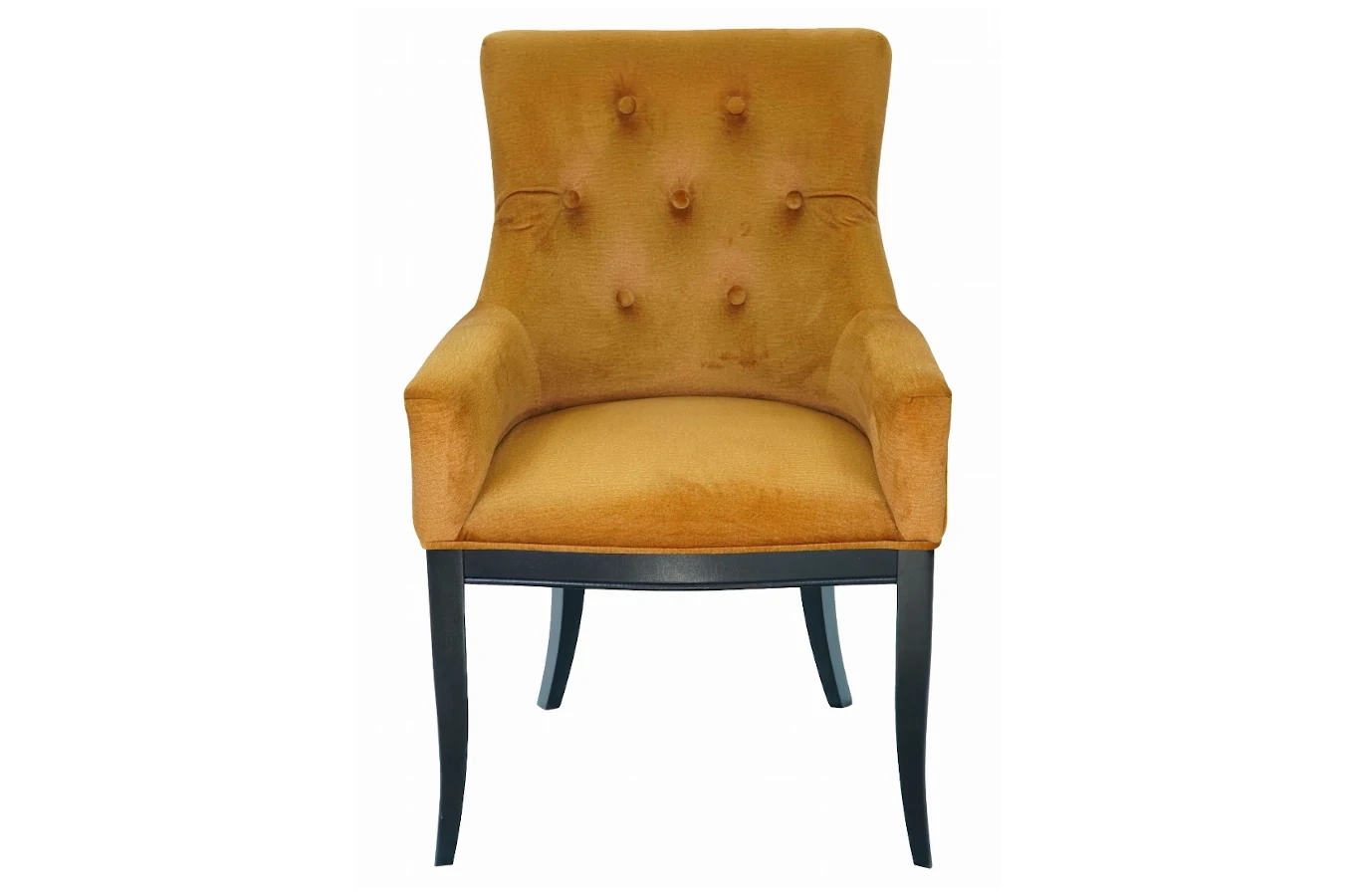 Eleganckie krzesło tapicerowane 749 z pikowanym oparciem