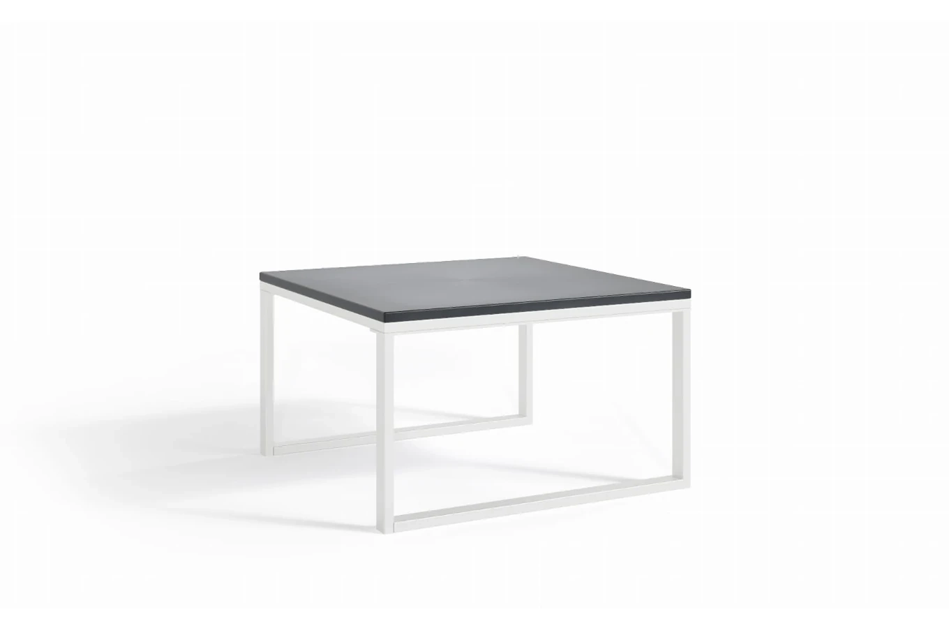 Zestaw 2 stolików do ogrodu MONACO z blatem imitującym beton