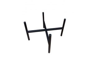 Tapicerowany okrągły puf OTTO na metalowych nogach / kolor tkaniny + podstawy do wyboru!