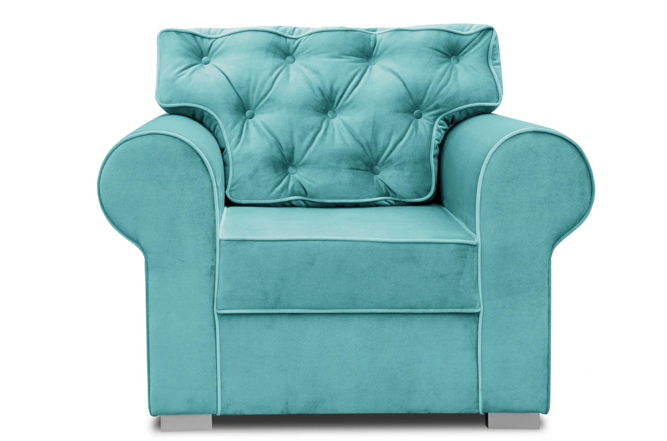 Elegancki fotel ROSIE z pikowanym oparciem