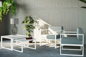 Zestaw tapicerowanych mebli ogrodowych MONACO