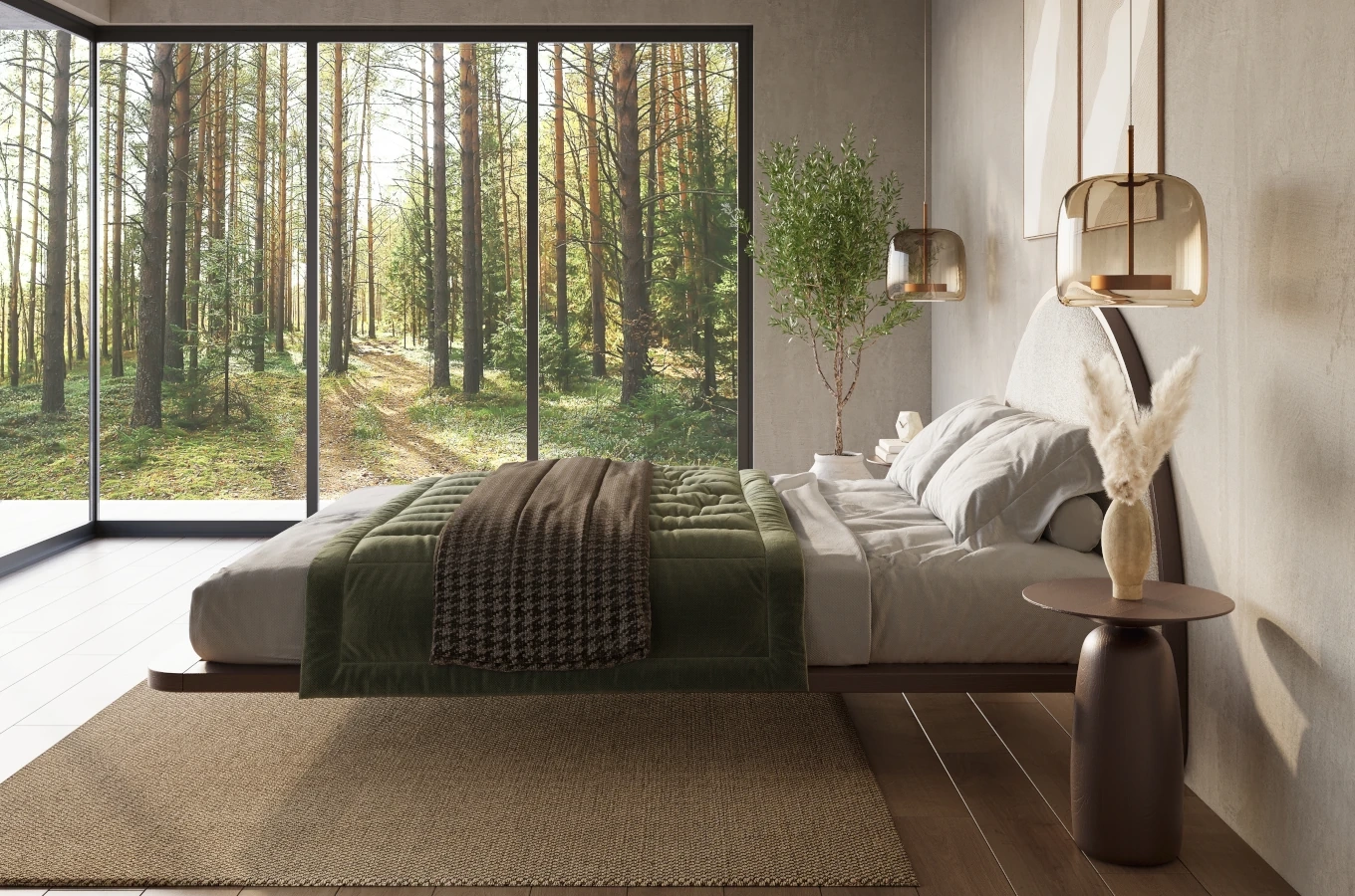 Stolik drewniany Kayani BAOBAB 44 różne kolory, wys. 44 cm