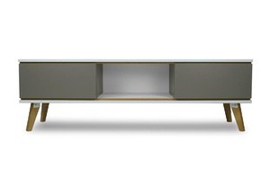 Szara komoda RTV- Skandica JORGEN / szer. 160 cm