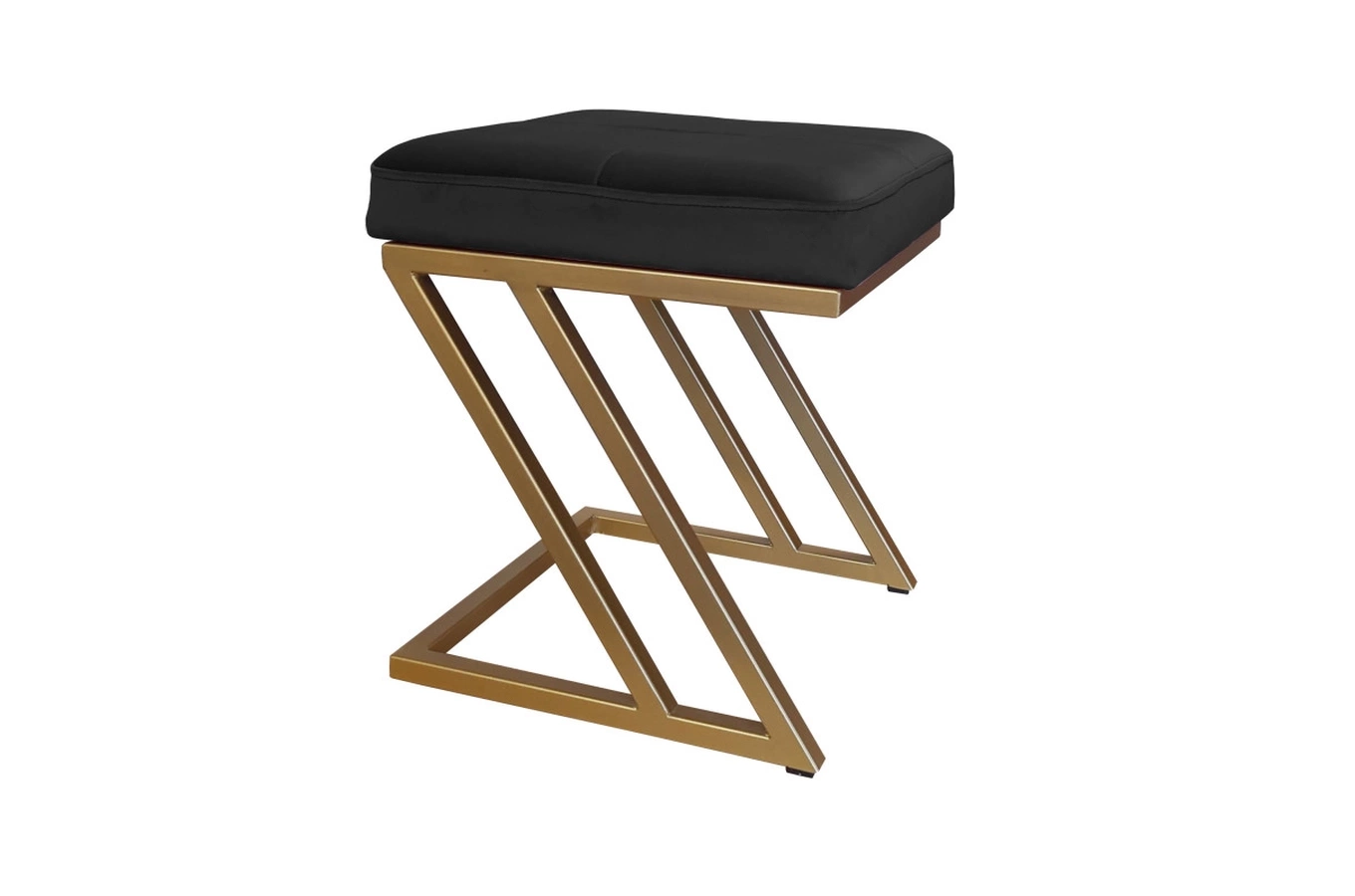 Tapicerowany puf DIZI na metalowych nogach / kolor tkaniny + podstawy do wyboru!