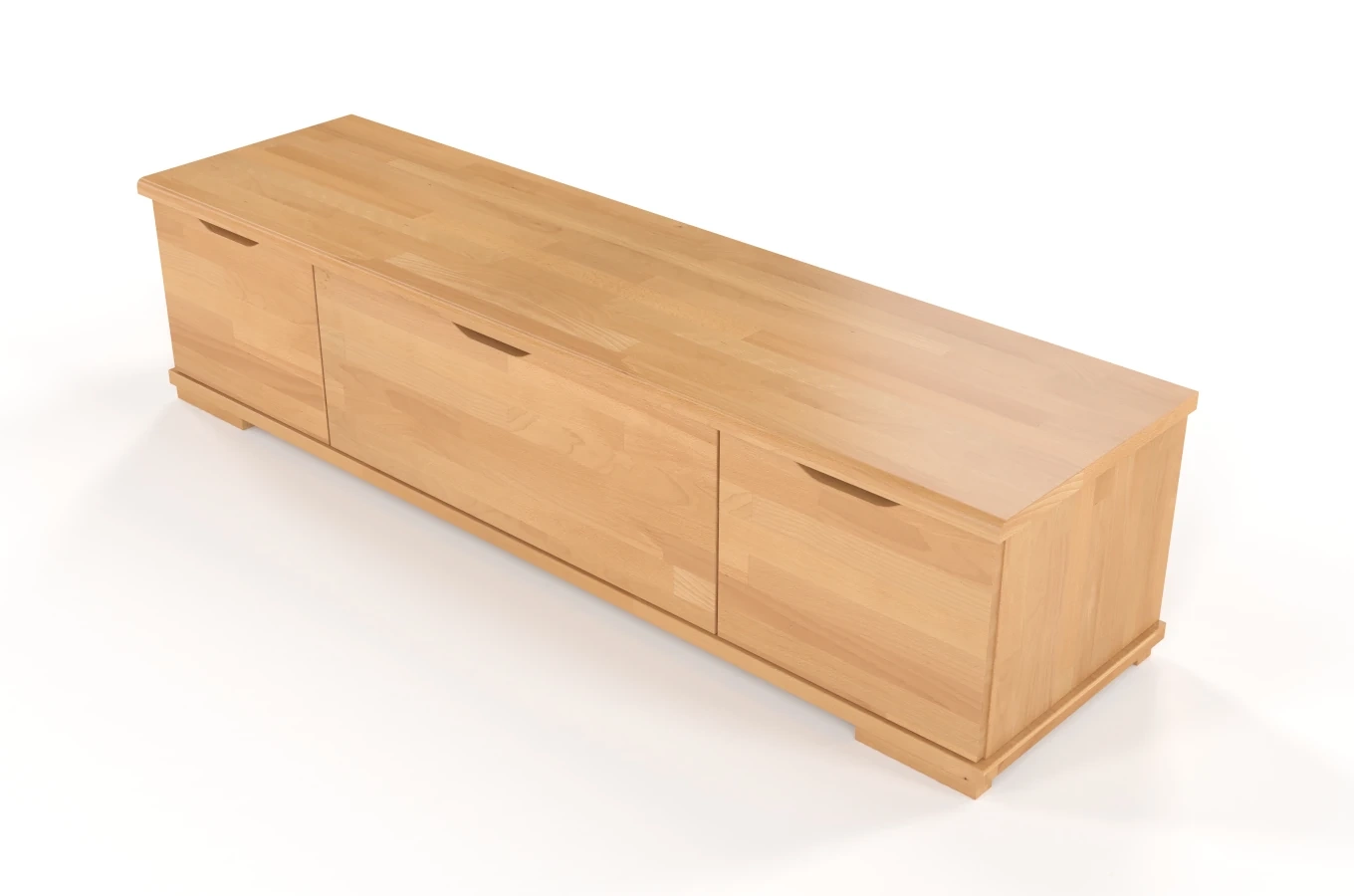 Drewniana szafka RTV bukowa Visby ARHUS z szufladami / szer. 157 cm