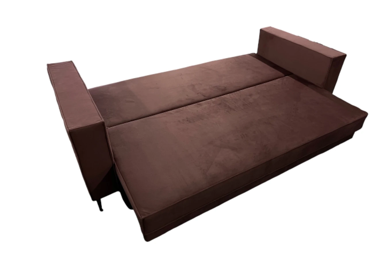 Nowoczesna sofa rozkładana GEPPI z funkcją spania i pojemnikiem na pościel / szerokość 226 cm