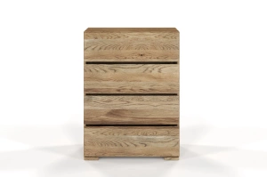 Drewniana komoda dębowa Visby SANDEMO 4S80 / szer. 80 cm, olej retro