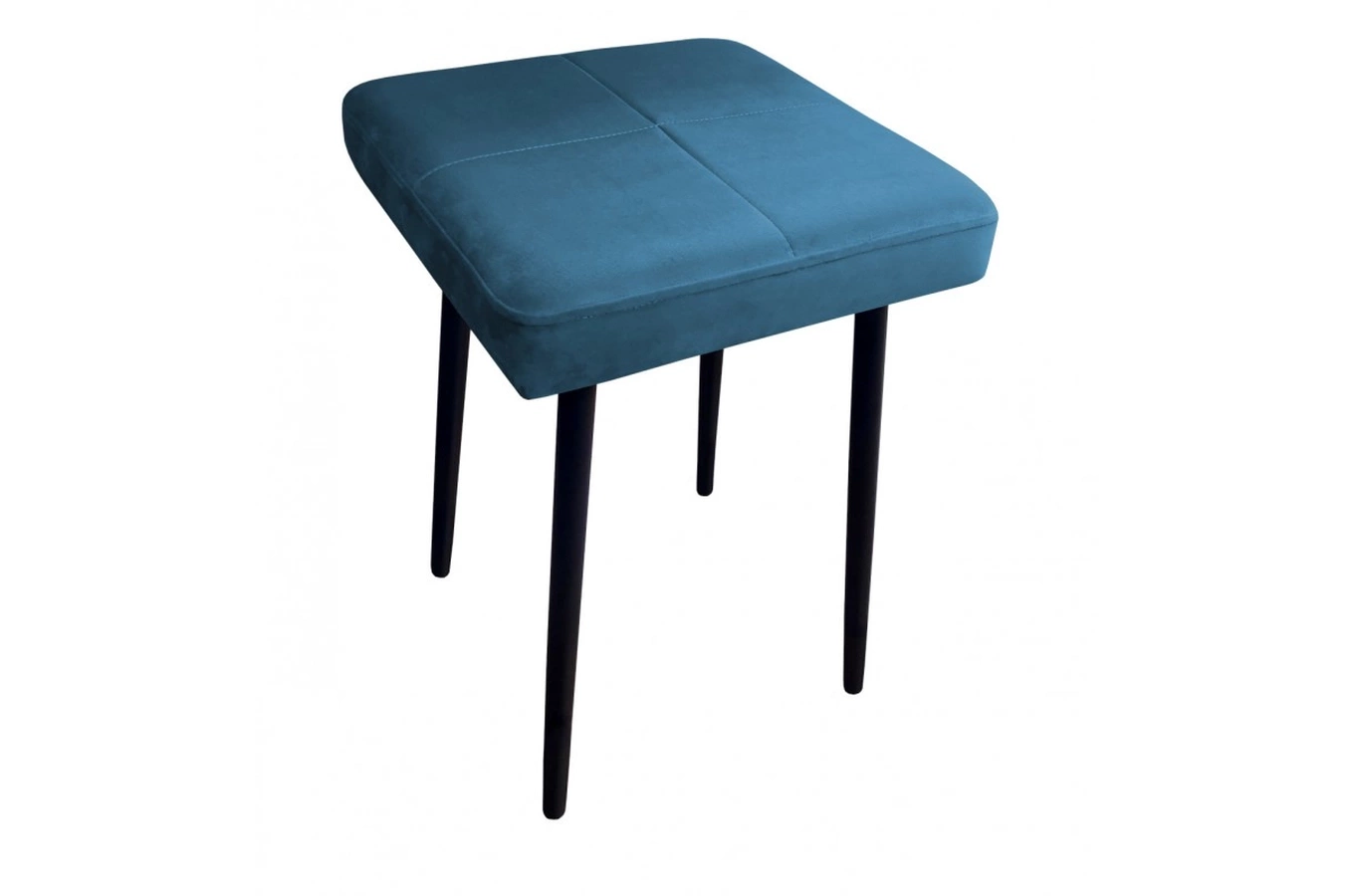 Tapicerowany taboret QUINTO na metalowych nogach / kolor tkaniny + podstawy do wyboru!