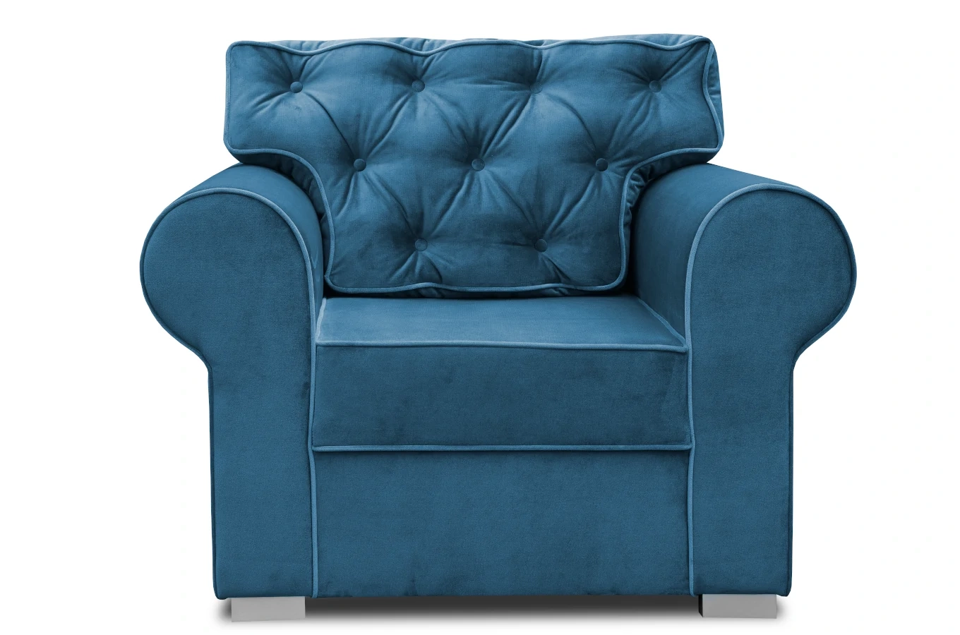 Elegancki fotel ROSIE z pikowanym oparciem