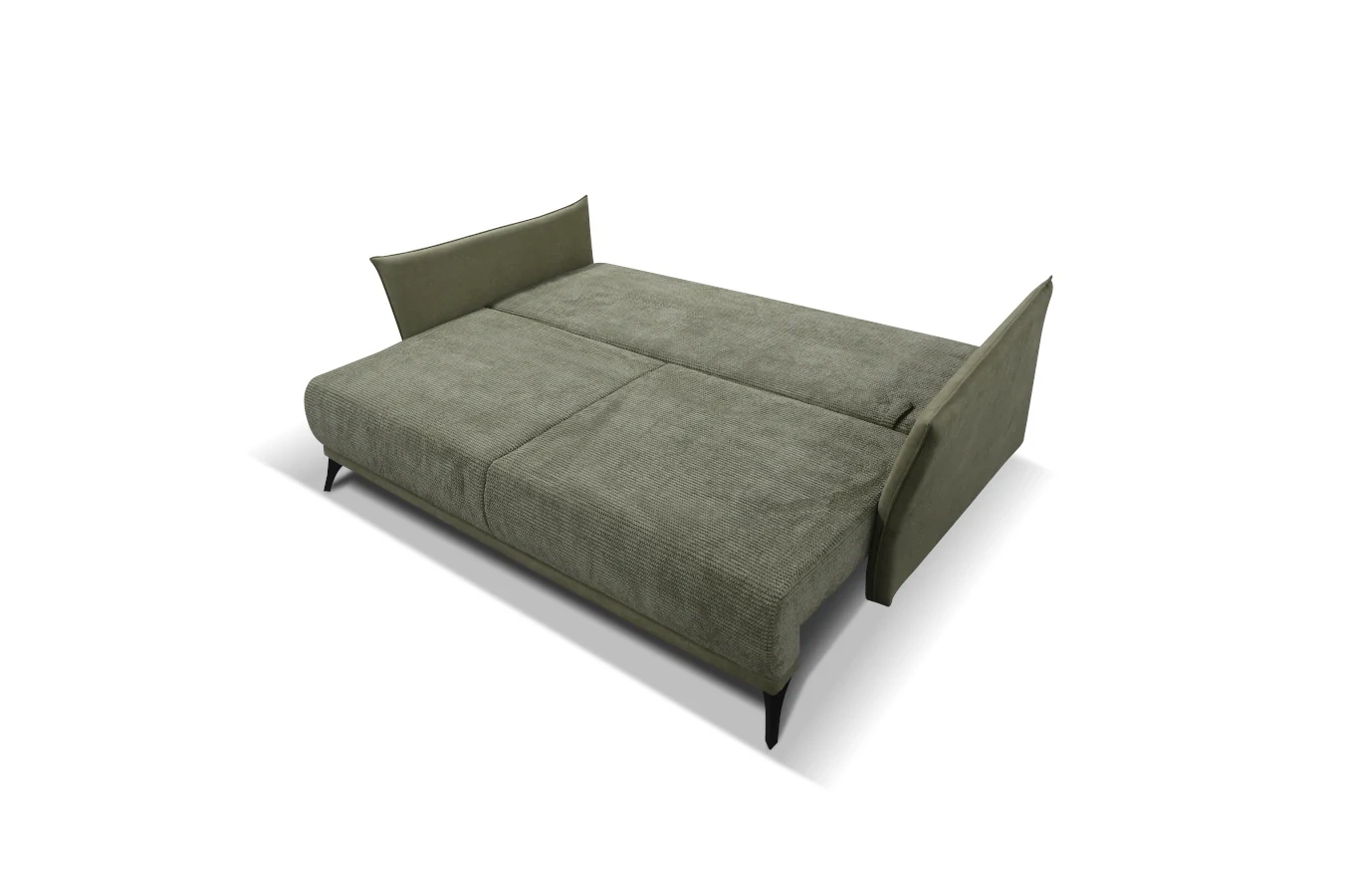 Nowoczesna sofa rozkładana EMMA z funkcją spania i pojemnikiem na pościel / szerokość 223 cm