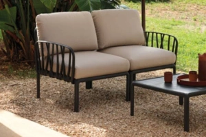 Zestaw mebli do ogrodu KOMODO - 2 sofy + stolik