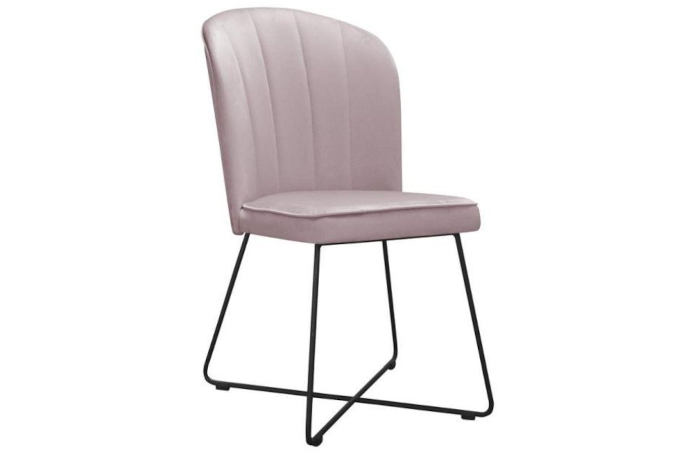 Krzesło tapicerowane CORNELIA X z pionowymi przeszyciami