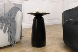 Stolik drewniany Kayani BAOBAB 44 różne kolory, wys. 44 cm / kolor czarny