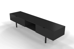 Nowoczesna czarna szafka RTV z szufladą Skandica MYWAY / szer. 180 cm