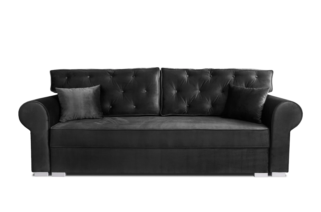 Elegancka sofa ROSIE z funkcją spania i pojemnikiem na pościel / szerokość 250 cm