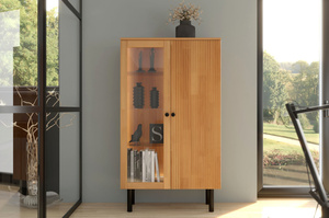 Witryna bukowa Visby NORVIK High / szer. 80 cm