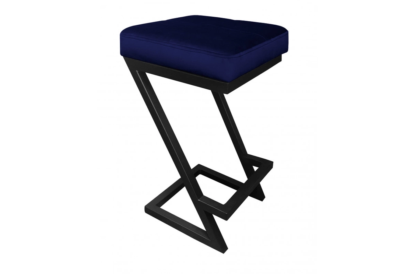 Tapicerowany hoker DIZI na metalowych nogach / kolor tkaniny + podstawy do wyboru!