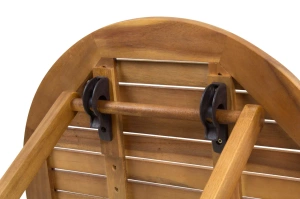 Zestaw mebli MADERA z drewna akacjowego na balkon lub taras / stolik + 2 krzesła