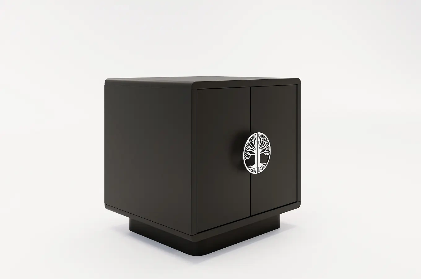 Czarna szafka nocna Dancan LOTTA / szer. 40 cm