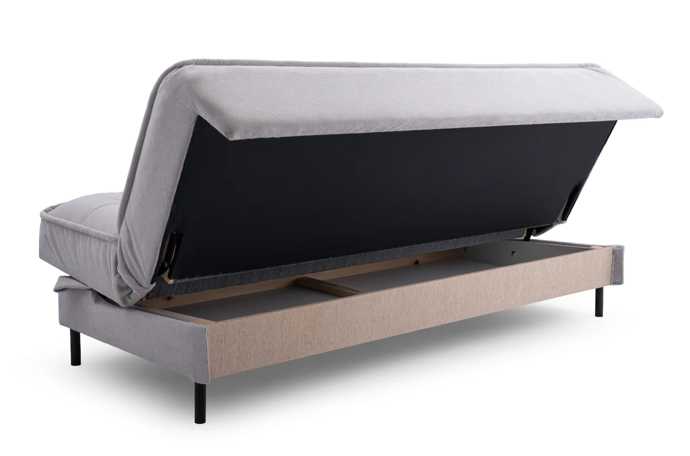 Nowoczesna rozkładana sofa LUIZA z pojemnikiem na pościel