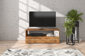 Drewniana szafka RTV dębowa Visby SANDEMO / szer. 120 cm