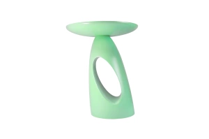 Stolik drewniany Kayani ISLAND różne kolory, wys. 40 cm / kolor pudrowa zieleń