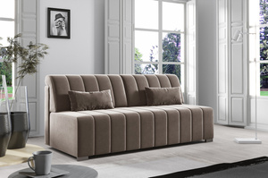 Nowoczesna sofa MEGI z funkcją spania i pojemnikiem na pościel