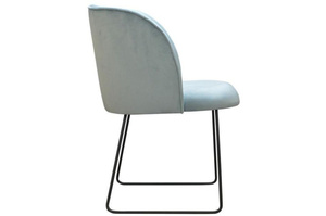 Nowoczesne krzesło tapicerowane INGE U na metalowych nogach